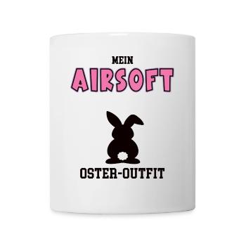 Airsoft Oster Outfit Ostergeschenk Airsoftspieler - Tasse - Weiß - Vorne