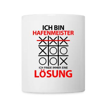 Hafenmeister Hafen Betriebsleiter Sprüche Lustig - Tasse - Weiß - Vorne