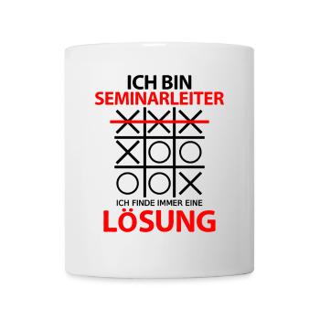 Seminarleiter Danke Abschied Geschenkidee Spruch - Tasse - Weiß - Vorne