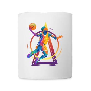 Basketball Basketballer Spieler Fan Vintage Retro - Tasse - Weiß - Vorne