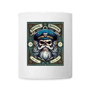 Sailor Skull Skull Captain Ahoy Ship - Mug - white - Front