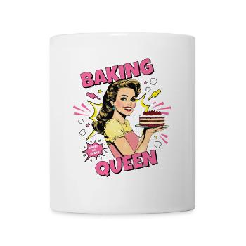 Baking Cake Baking Queen Baking Fairy Baker Pop Art - Mug - white - Front