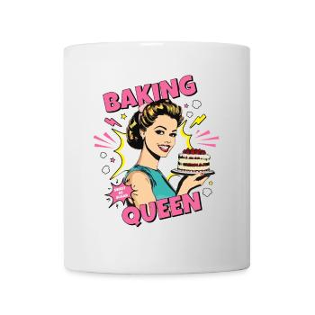 Baking Cake Baking Queen Baking Fairy Baker Pop Art - Mug - white - Front