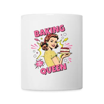 Baking Cake Baking Queen Baking Fairy Baker Pop Art - Mug - white - Front