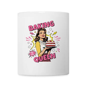 Baking Cake Baking Queen Baking Fairy Baker Pop Art - Mug - white - Front