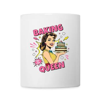 Baking Cake Baking Queen Baking Fairy Baker Pop Art - Mug - white - Front