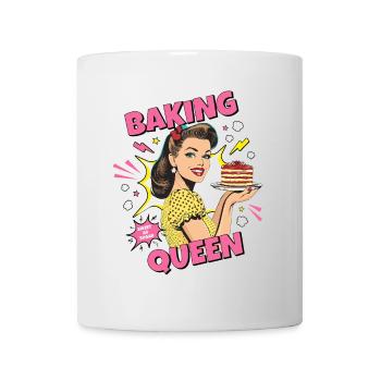 Baking Cake Baking Queen Baking Fairy Baker Pop Art - Mug - white - Front