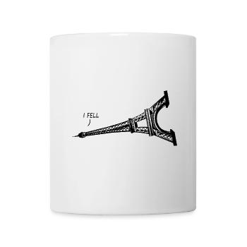 I Fell Grafik - Tasse - Weiß - Vorne