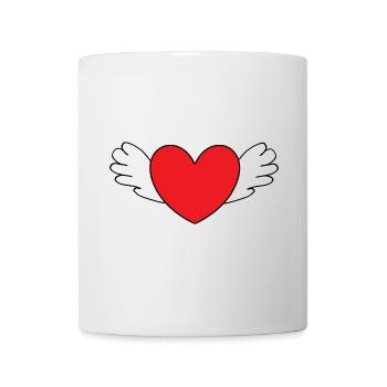 rotes Herz rot Herzen rot Herz Geschenk - Tasse - Weiß - Vorne