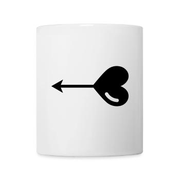 Heart Arrow - Mug - white - Front