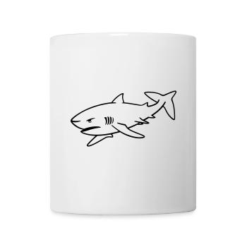 Requin - Mug blanc - blanc - Devant
