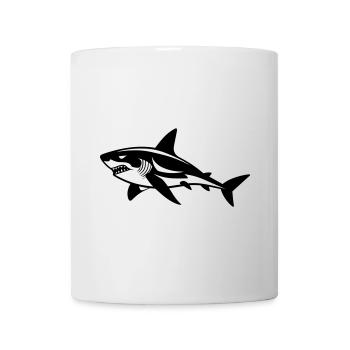 Requin - Mug blanc - blanc - Devant