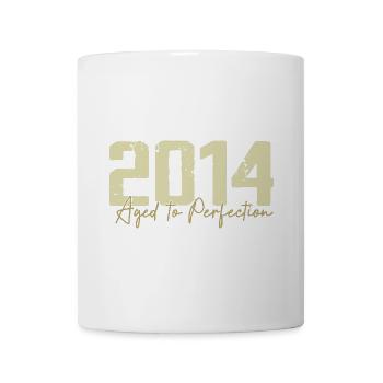 Original 2014 Rétro 2014 Cadeau d’anniversaire 2014 - Mug blanc - blanc - Devant