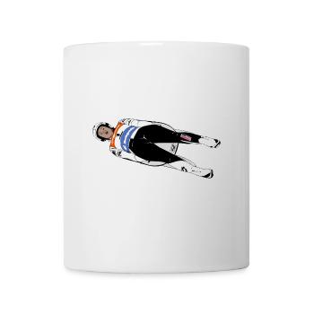 Luge - Luge - Luge - Course de luge - Mug blanc - blanc - Devant
