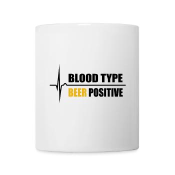 Blood Type Beer positive - your pulse rises - Mug - white - Front
