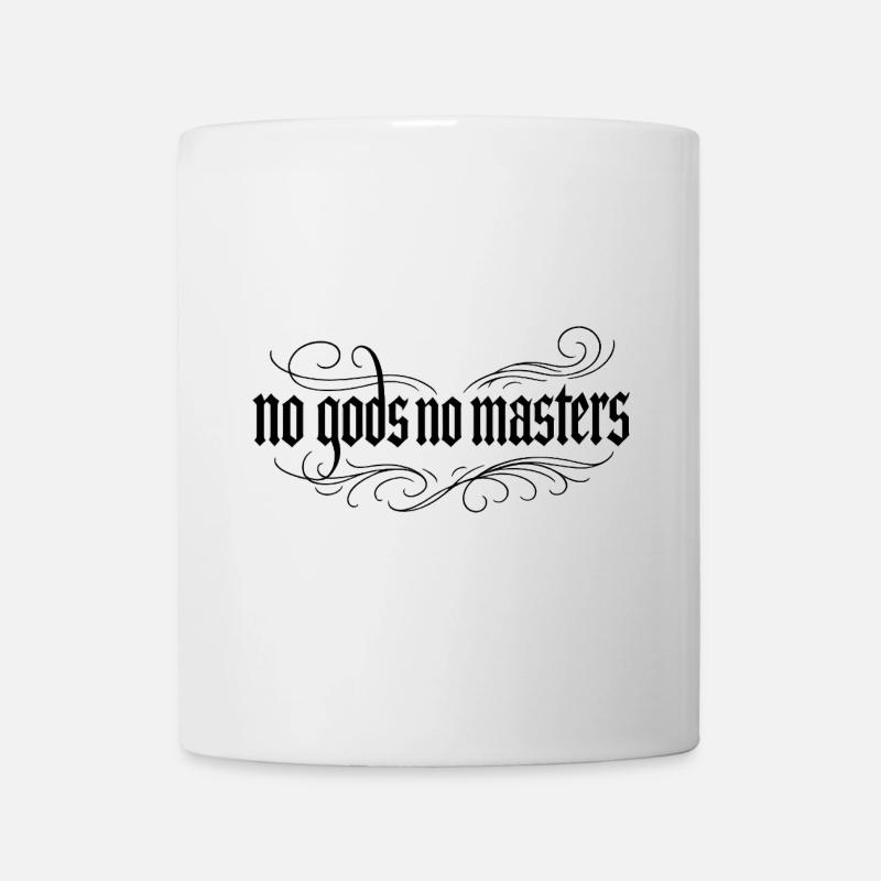 Pas de dieux, pas de maîtres Gothique - Mug blanc - blanc