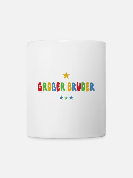 Großer Bruder 2026 Stern Süßes Geschwister - Tasse - Weiß