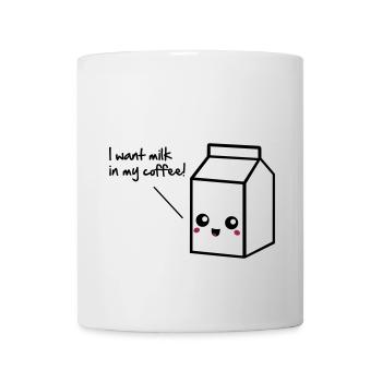 cute milk - Mug blanc - blanc - Devant