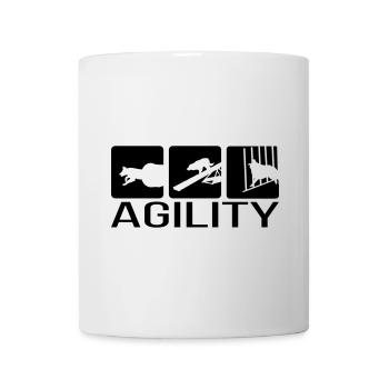 AGILITY 2 Hundesport Wilsigns Hund Hundemotiv - Tasse - Weiß - Vorne