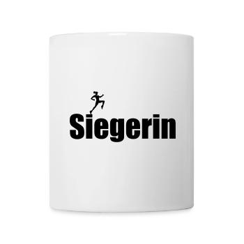 Siegerin – Gewinnerin Erste Champion - Tasse - Weiß - Vorne