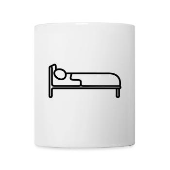 Bett - Tasse - Weiß - Vorne