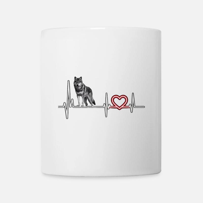 Wolf - Tasse - Weiß