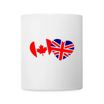 Die britisch kanadische Liebe - Tasse - Weiß - Vorne