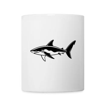 Requin - Mug blanc - blanc - Devant