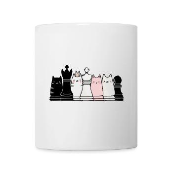 Chess figures als cats - Mug - white - Front