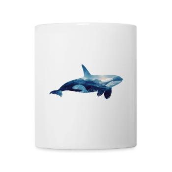 Stylish Orca Design – Killer Whale Art for Ocean L - Mug - white - Front