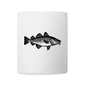 Zielfisch Dorsch - Fisch - Angler Geschenk - Tasse - Weiß - Vorne