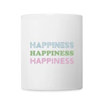 Happiness - Tasse - Weiß - Vorne