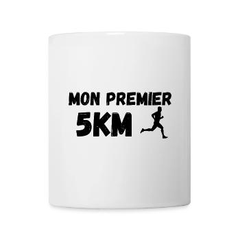 Mon premier 5km homme - Mug blanc - blanc - Devant