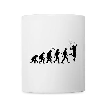 Evolution - Badminton - Sport - Tasse - Weiß - Vorne
