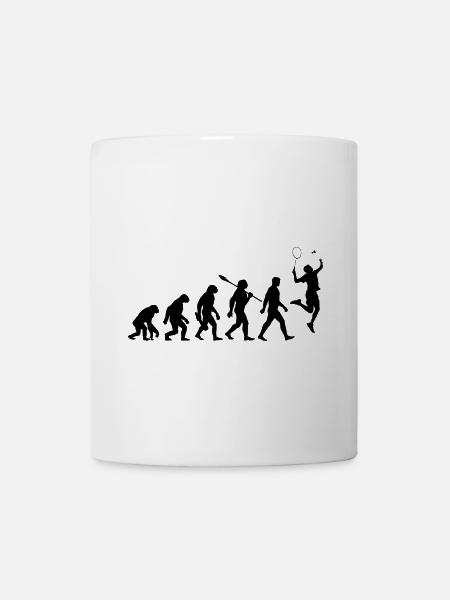 Evolution - Badminton - Sport - Mug blanc - blanc