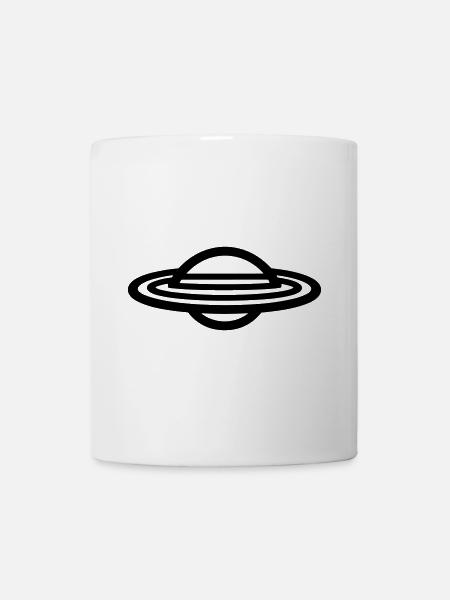 fliegende Untertasse - Tasse - Weiß