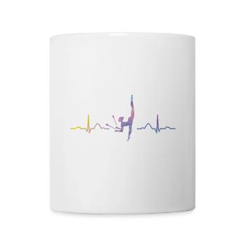 Gymnastics Clubs Ekg Rhythmic Gymnastics - Mug - white - Front