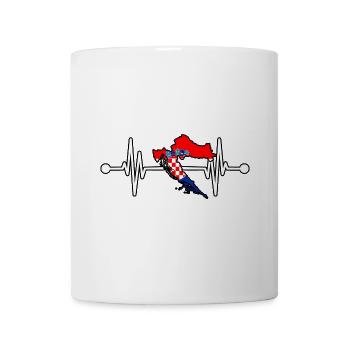 Kroaten Kroate Kroatin Hrvatska Herzschlag - Tasse - Weiß - Vorne