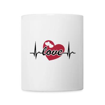 ECG Curve - Heart Curve - Valentine's Day - Love - Mug - white - Front
