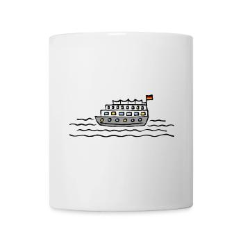 Ship passenger ship Germany flag - Mug - white - Front