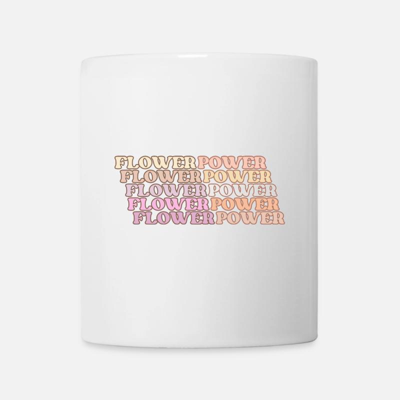 Flower Power Rétro - Mug blanc - blanc