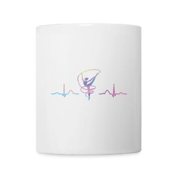 Gymnaste avec bande Gymnastique rythmique - Mug blanc - blanc - Devant