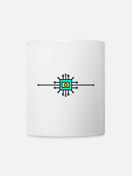 Computer Chip Digital Sensor - Tasse - Weiß