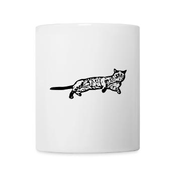 Cat Cat Black Kitten - Mug - white - Front