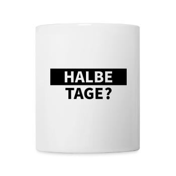 Des demi-journées ? - Mug blanc - blanc - Devant