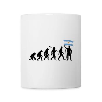 Evolution - Flagge Argentinien - Nation - Tasse - Weiß - Vorne