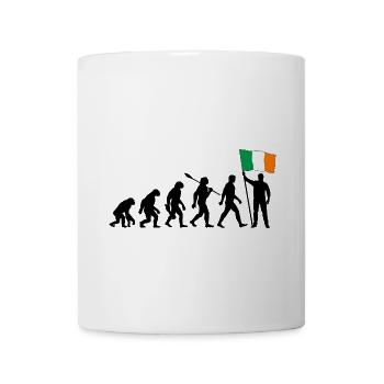 Irland - Evolution - Flagge - Nation - Tasse - Weiß - Vorne