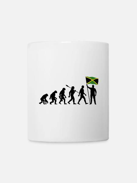 Jamaica - Evolution - Flagge - Nation - Tasse - Weiß