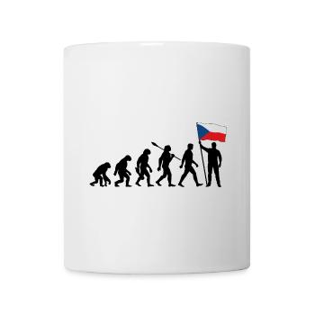 Tschechien - Evolution - Flagge - Nation - Tasse - Weiß - Vorne