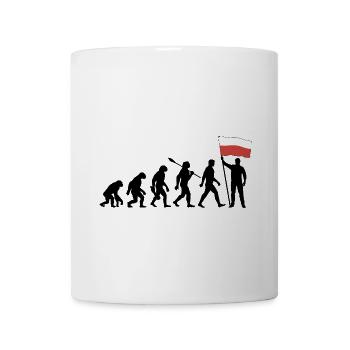 Polen - Evolution - Flagge - Nation - Tasse - Weiß - Vorne